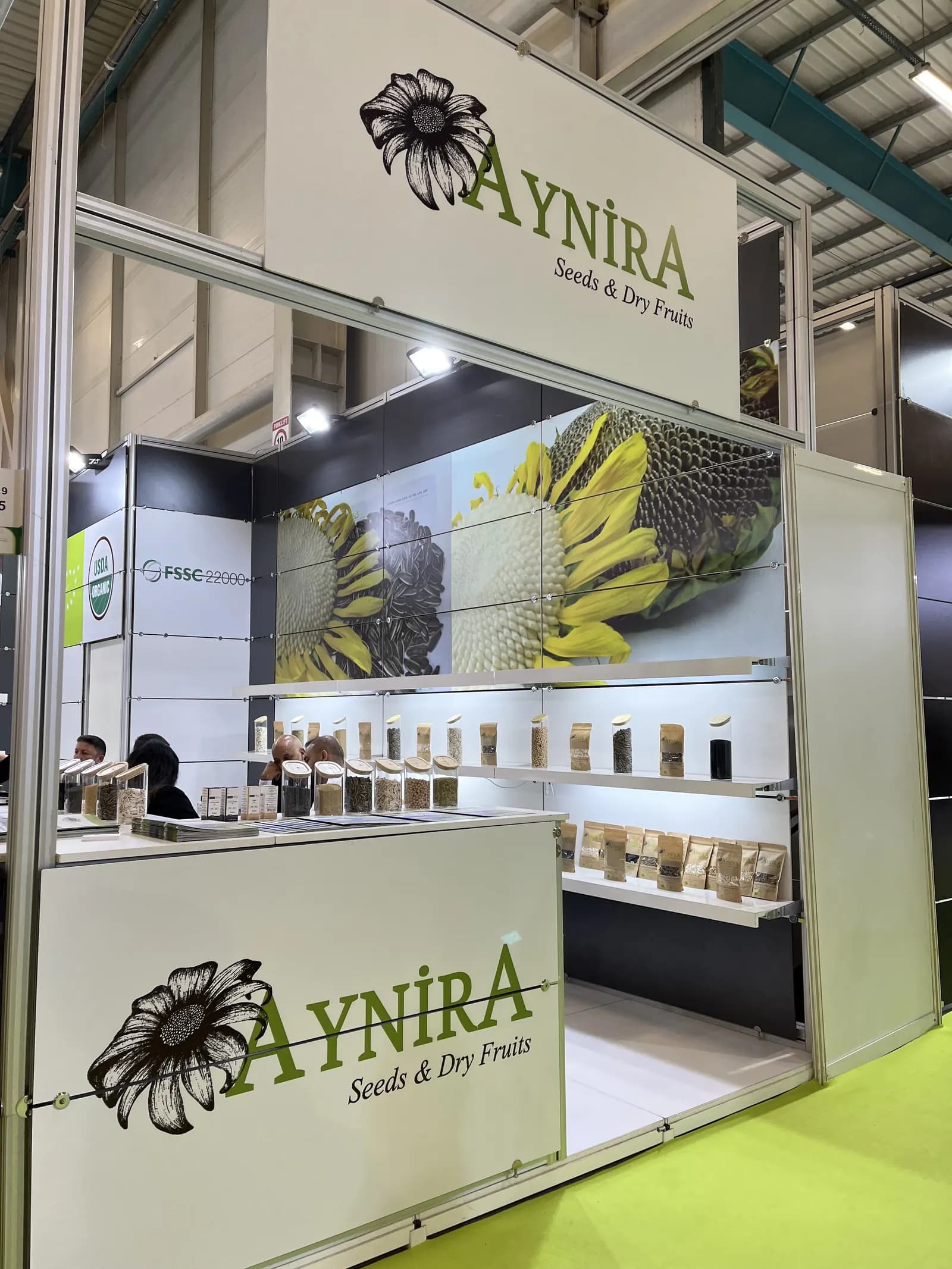 Aynira Seeds & Dry Fruits exhibition stand